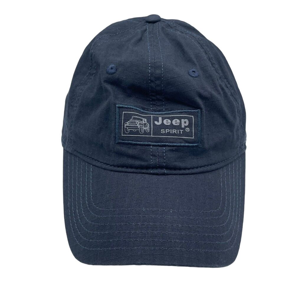 Jeep Spirit Black Strapback Hat Cap